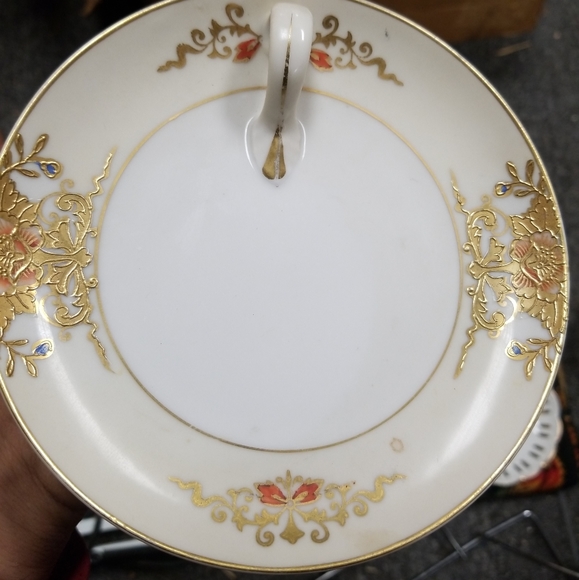 vintage Noritake hand painted lemon dish 1930's - Picture 5 of 7